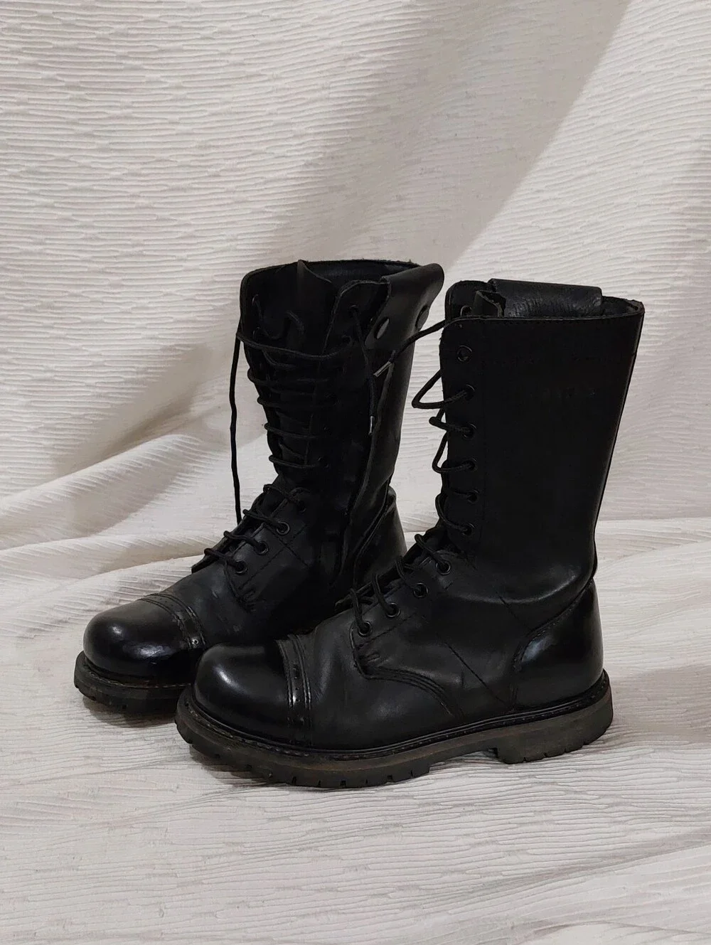 Bates Black Leather Lace-Up Tactical Boots Size 7